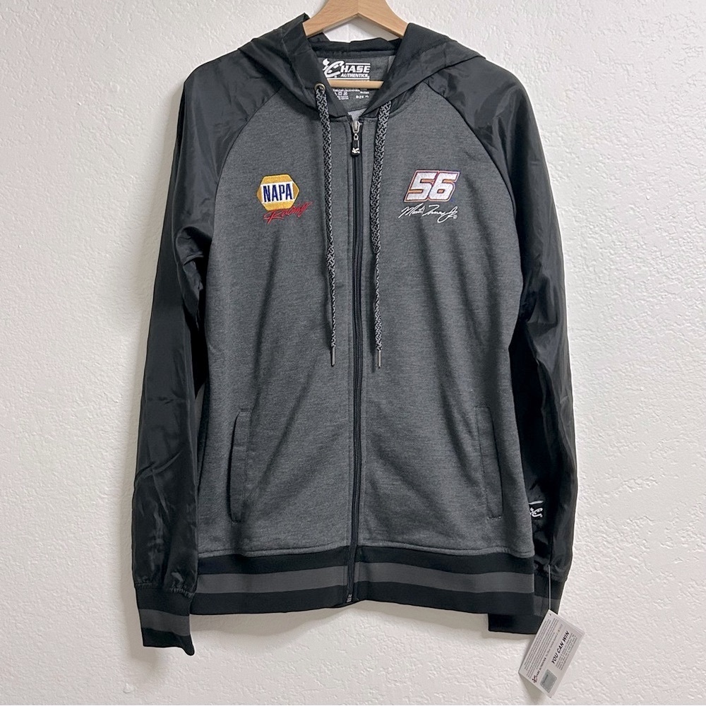 NWT Chase Authentics‎ #56 Martin Truex Jr. Embroidered Windbreaker, Size XL